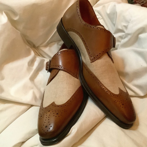 Men’s shoes mezlan like new condition brown size 7M - Picture 1 of 4